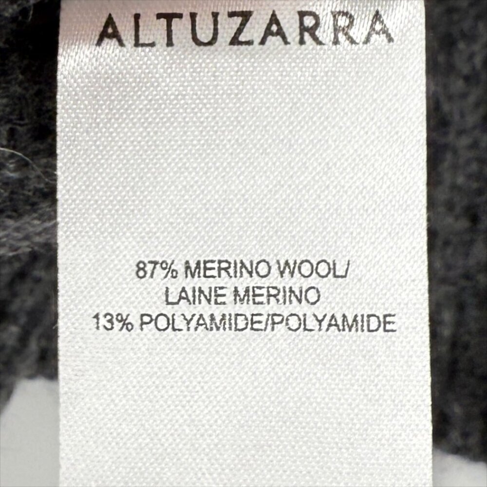 ALTUZARRA Cropped lace-up knitted cardigan knit sweater GRAY M - Picture 8 of 11